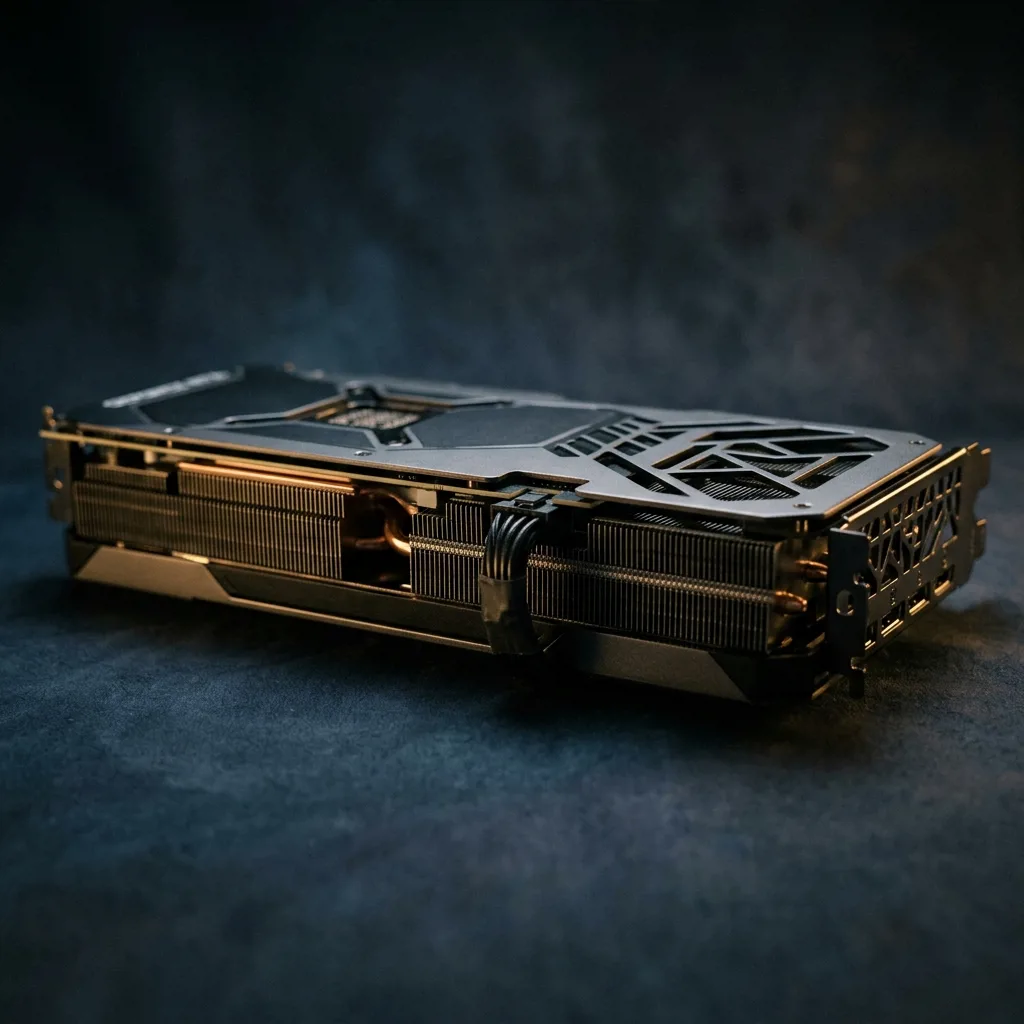 GeForce RTX 4090 вид сбоку — разъёмы питания и backplate