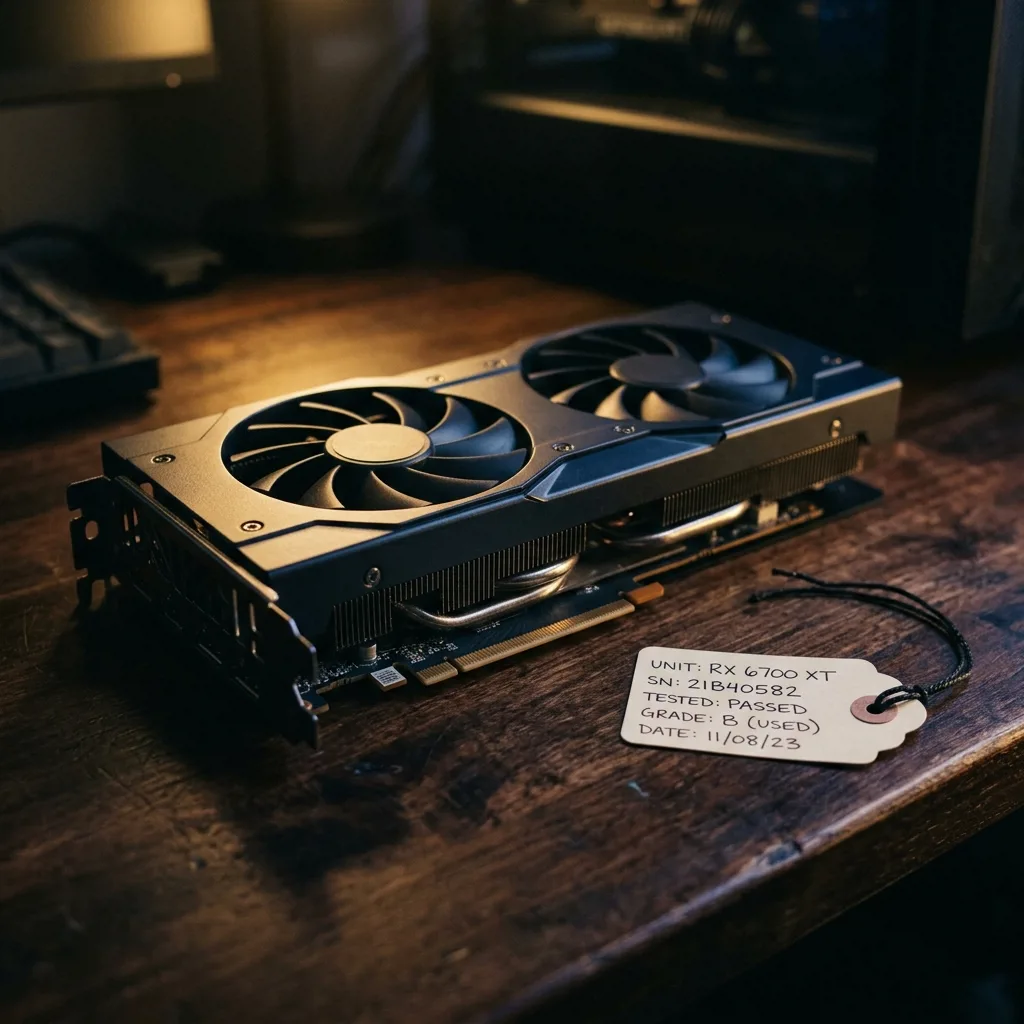 Карточка товара Radeon RX 6700 XT с указанием состояния