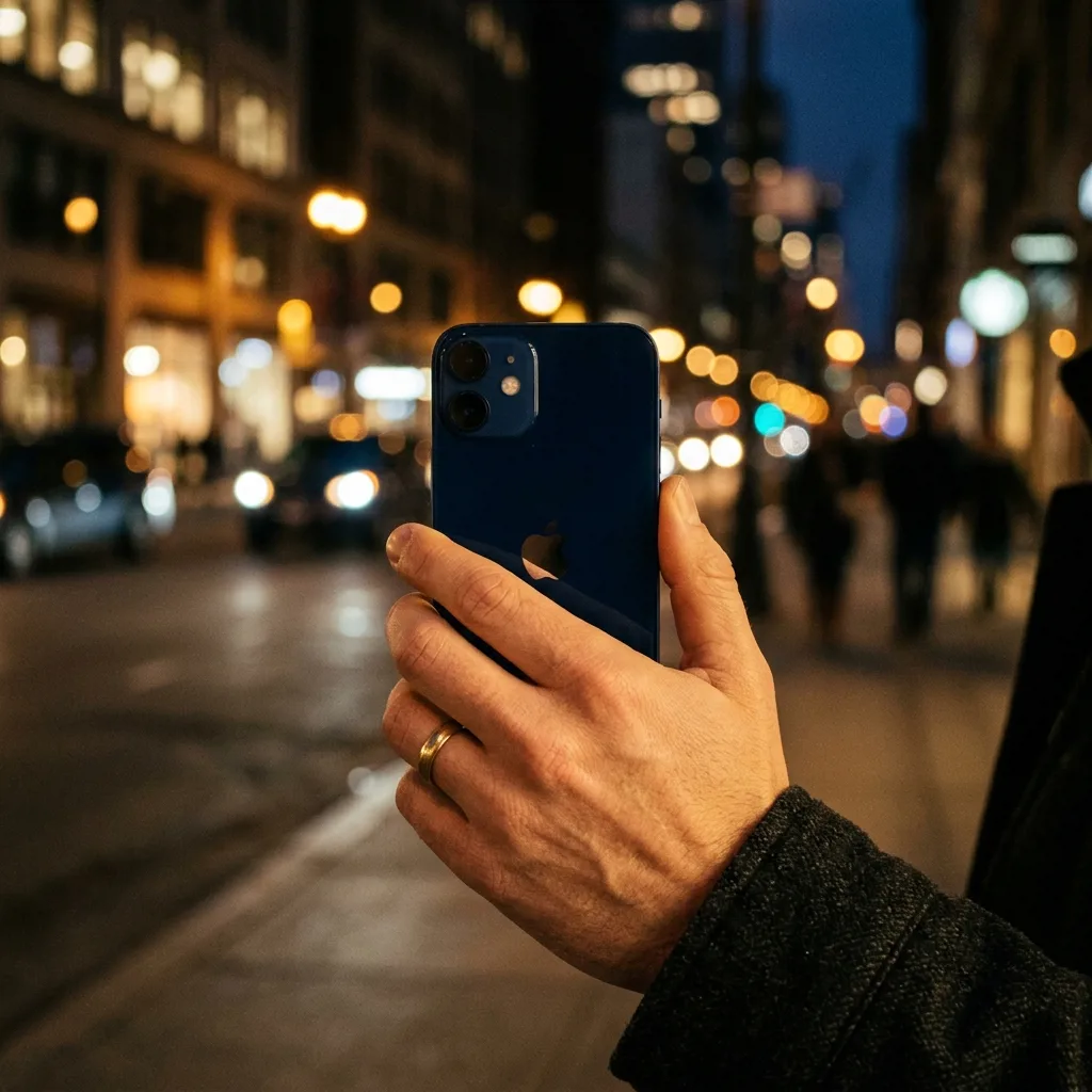 iPhone 12 mini в руке — компактный корпус 5,4 дюйма