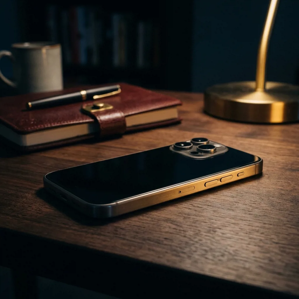 iPhone 15 Pro на столе в офисе Re:Скупка