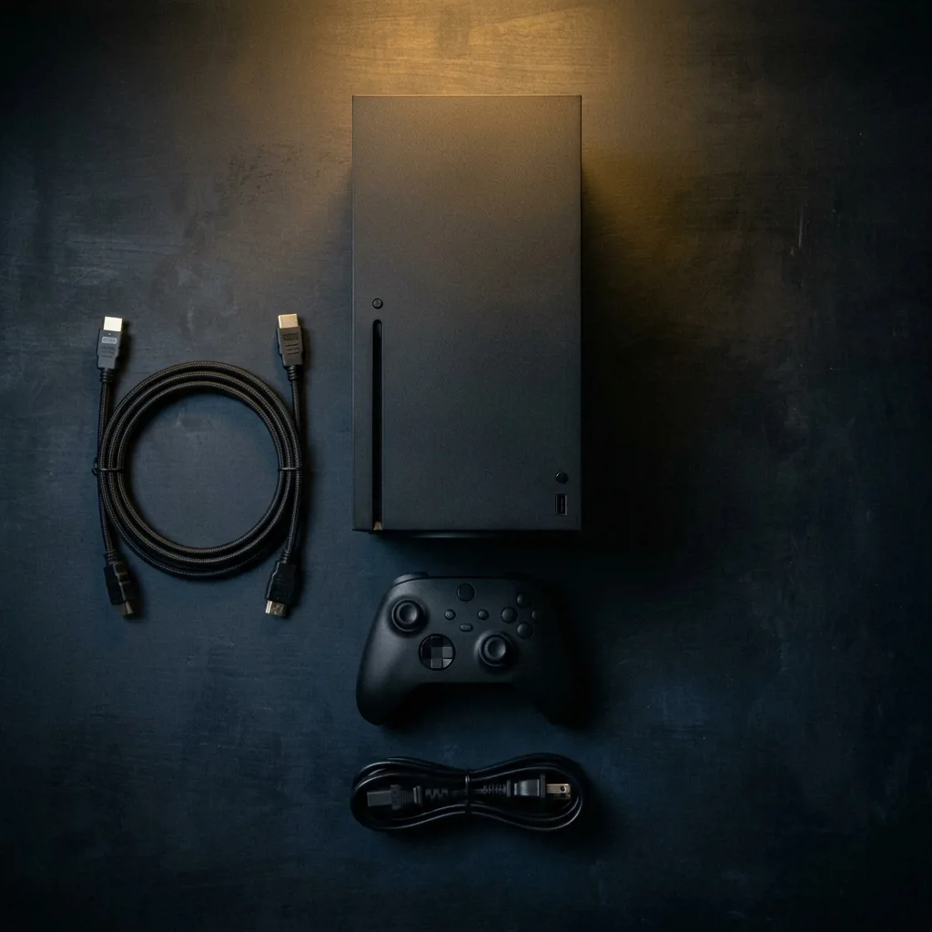 Комплект Xbox Series X: консоль, геймпад и кабели