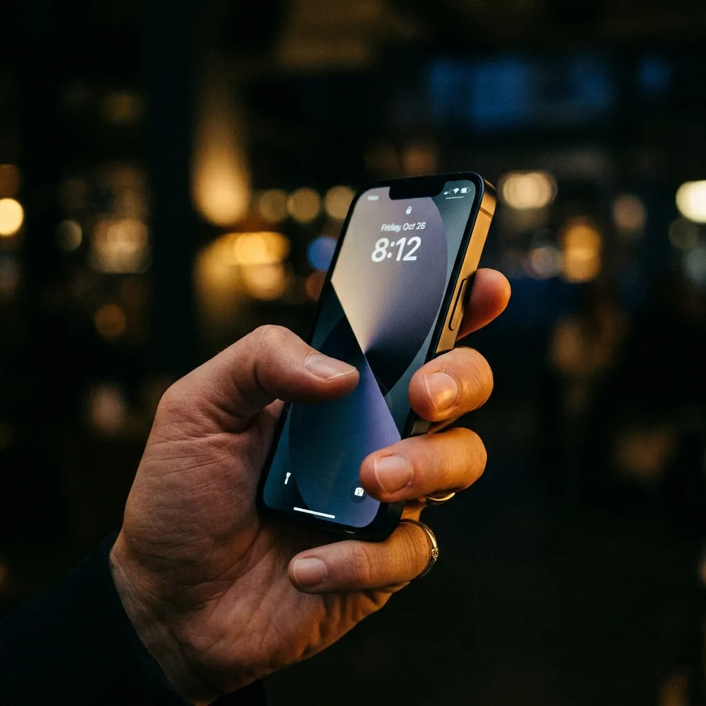 iPhone 13 mini 512 ГБ — компактный корпус в руке