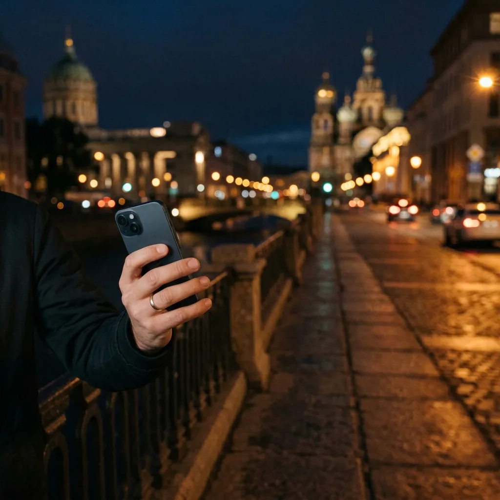 iPhone 15 Plus 128 ГБ — восстановленный, в руке покупателя