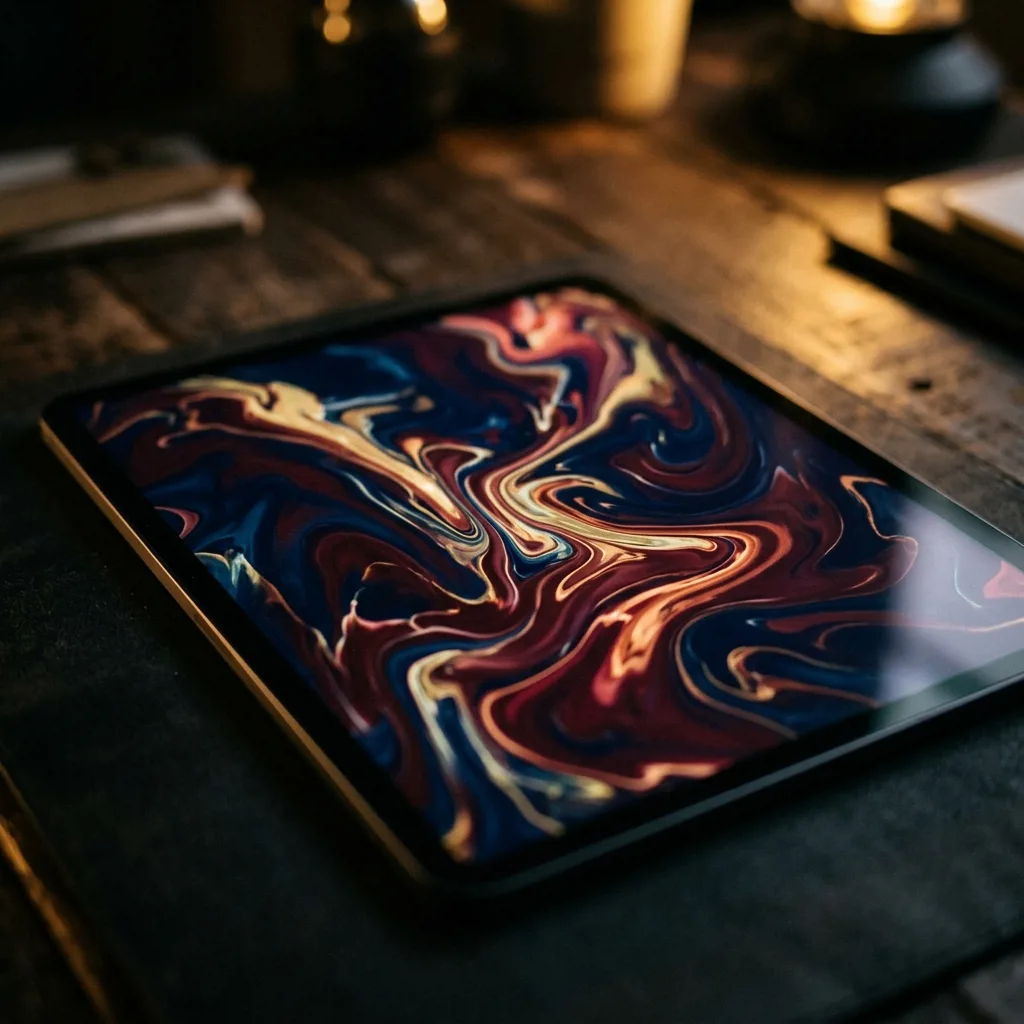 Дисплей iPad Pro 12.9 с яркой картинкой