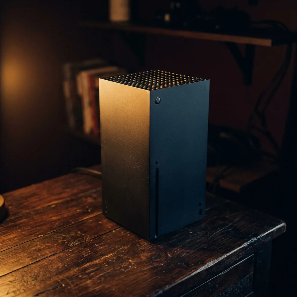 Игровая приставка Xbox Series X чёрного цвета