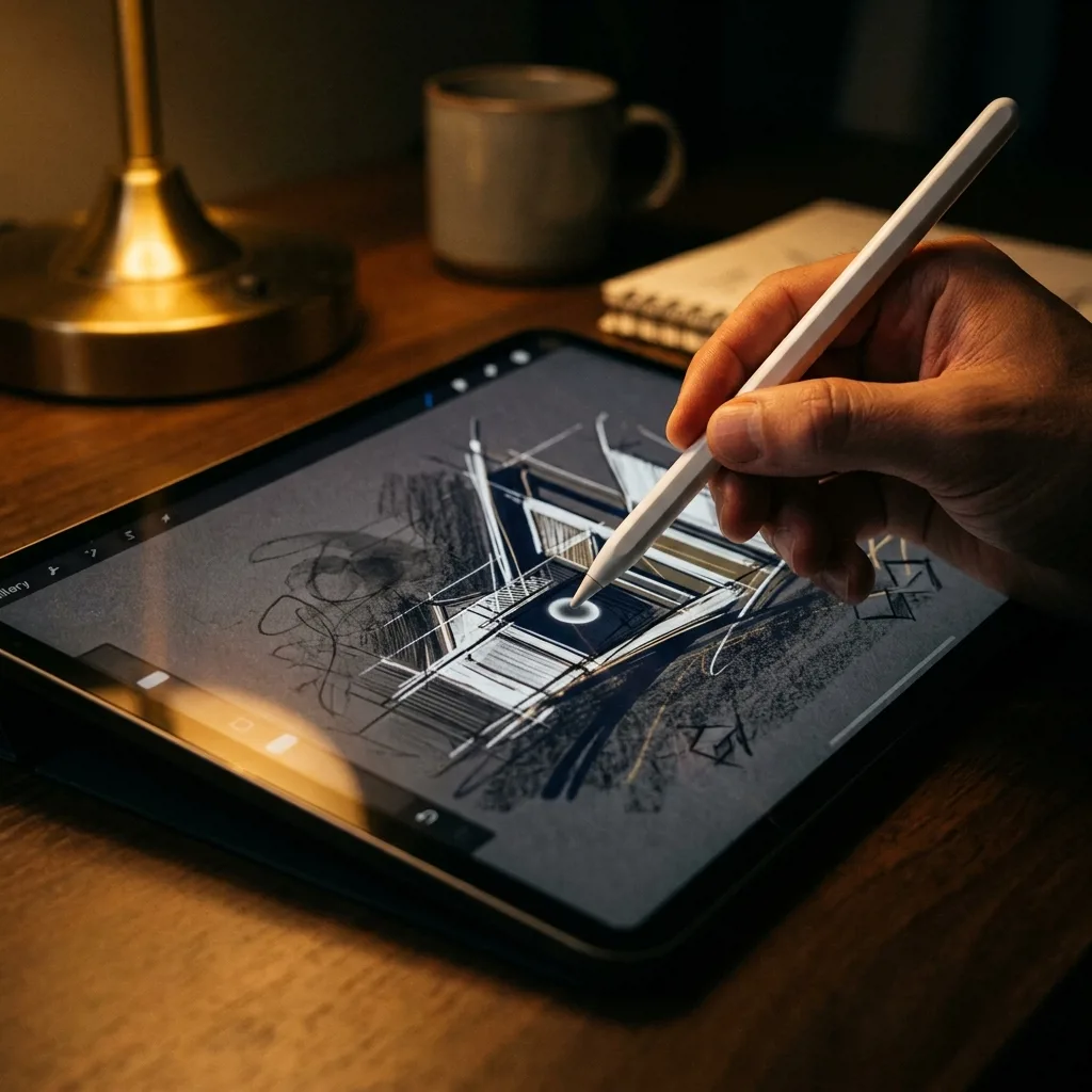 Работа с Apple Pencil на iPad Pro 12.9 M2