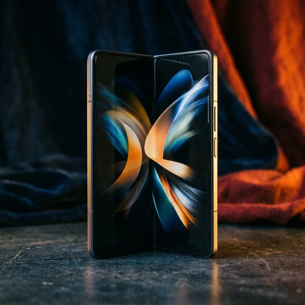 Складной смартфон Samsung Galaxy Z Fold в раскрытом виде