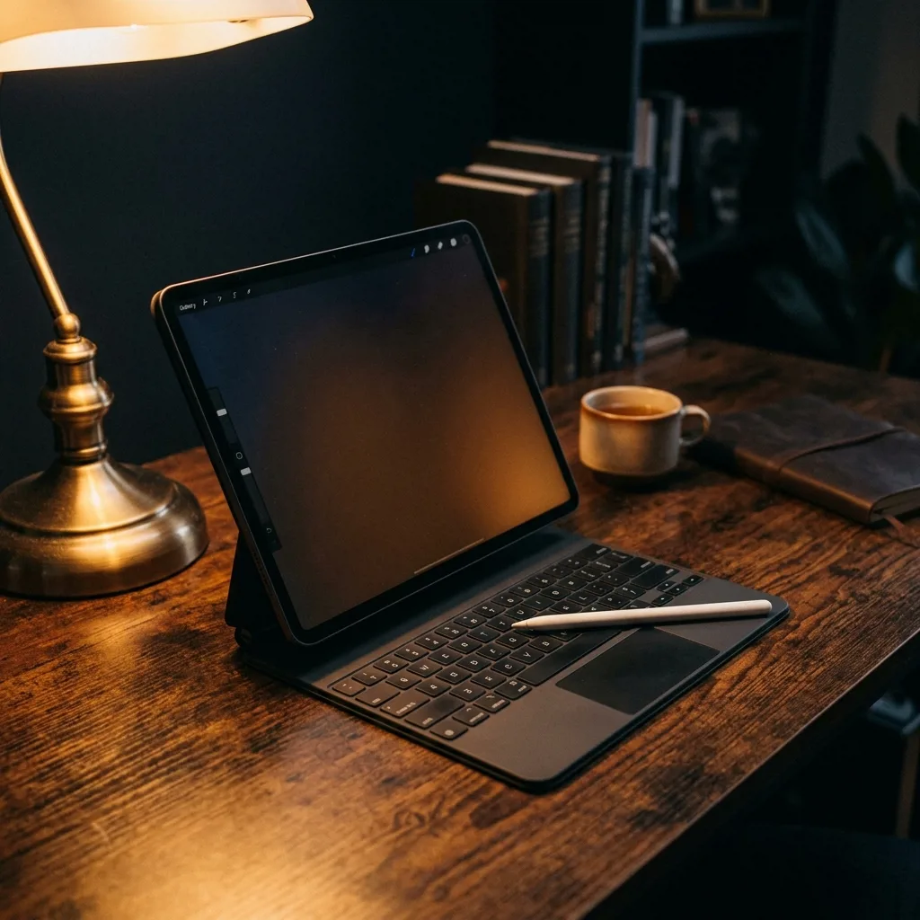 iPad Pro 12.9 M1 с Apple Pencil и клавиатурой