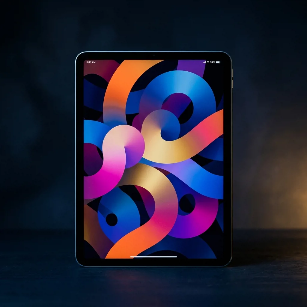 iPad Air 4 — вид спереди, экран Liquid Retina