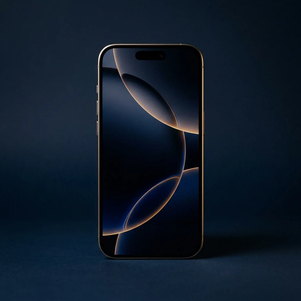 iPhone 16 Pro Max 128 ГБ — вид спереди, титановый корпус