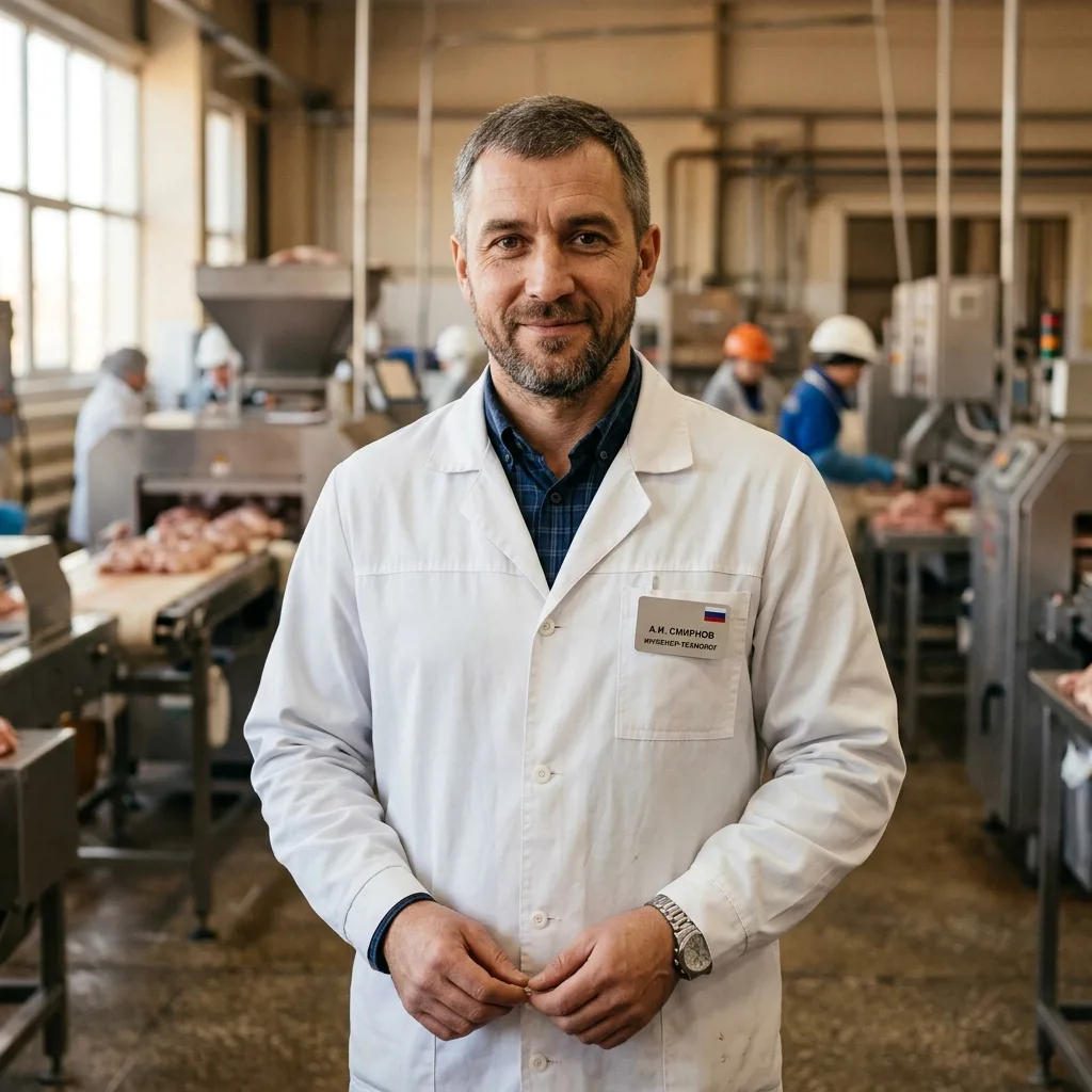 Аватар клиента Дмитрия В., технолог мясокомбината