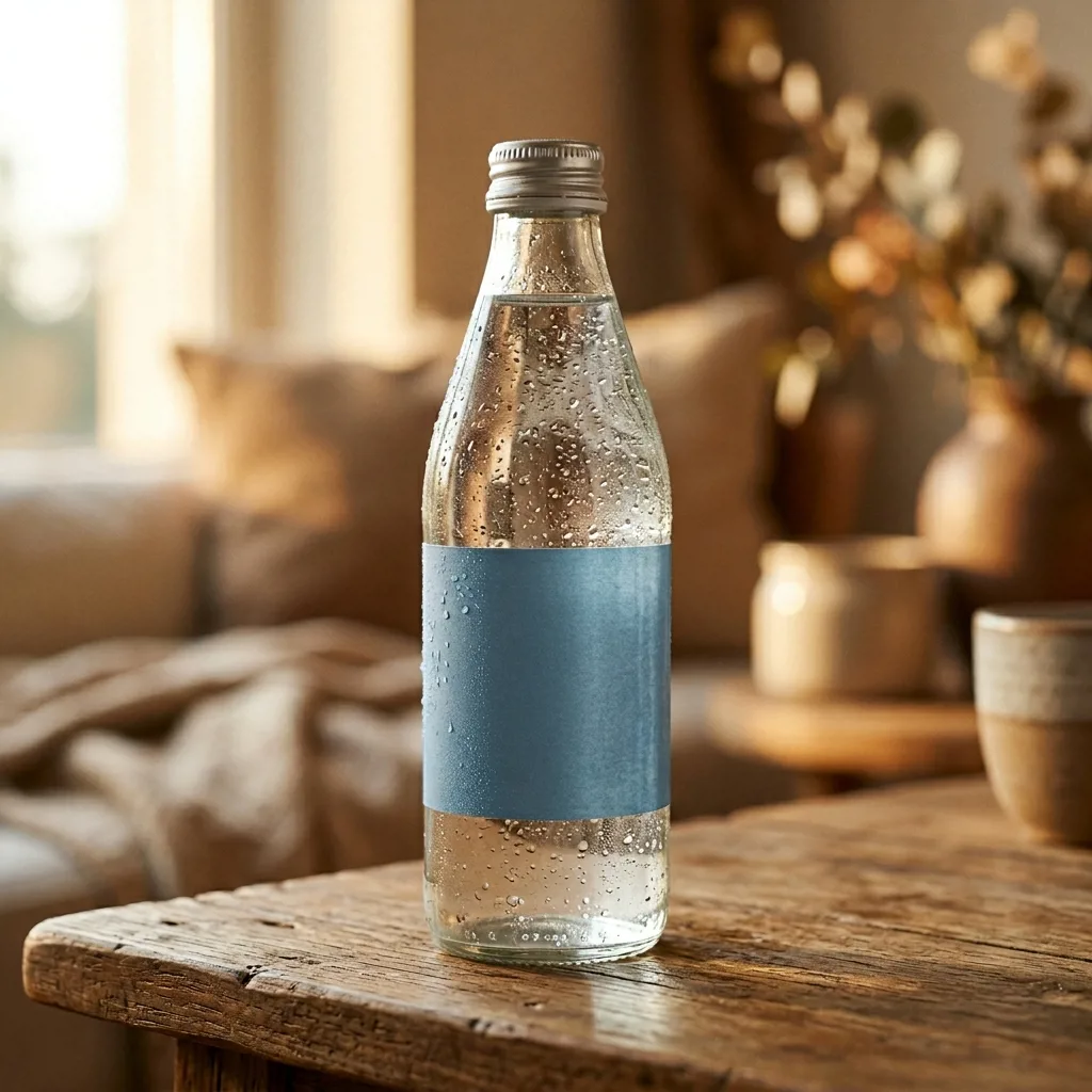Этикетка на бутылке питьевой воды