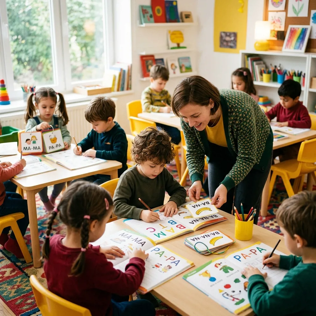 Родитель и педагог обсуждают успехи ребёнка
