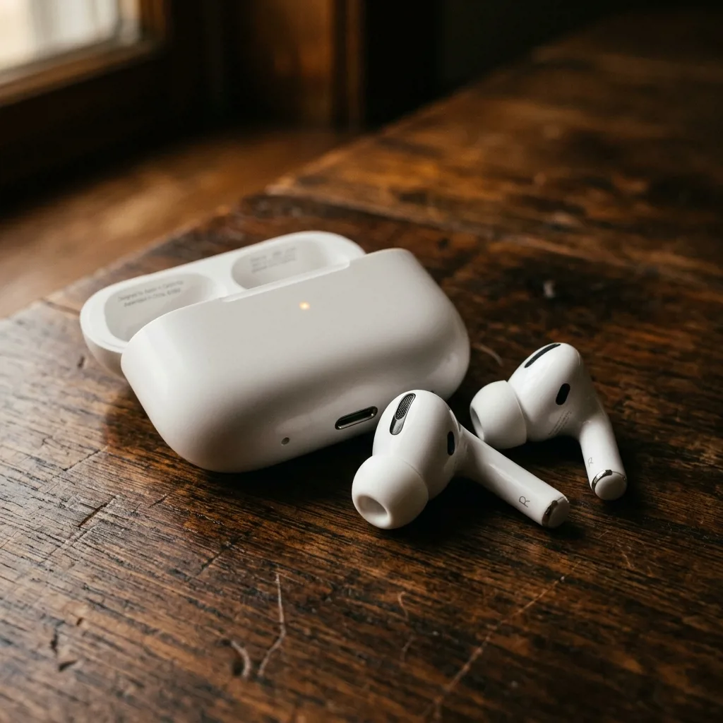 Наушники AirPods Pro с силиконовыми насадками и зарядным кейсом