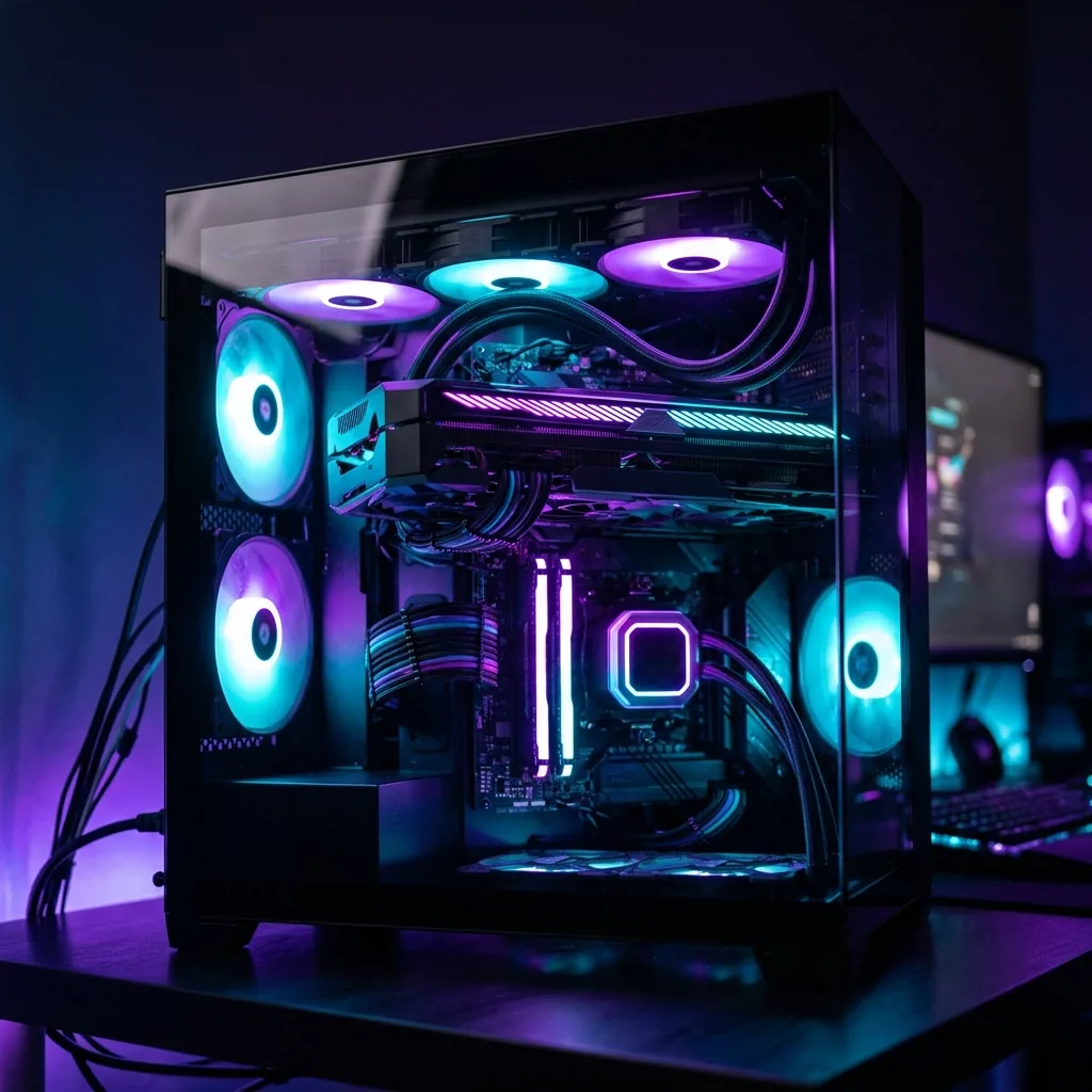 Игровой ПК с современной видеокартой и RGB-подсветкой в клубе Респавн