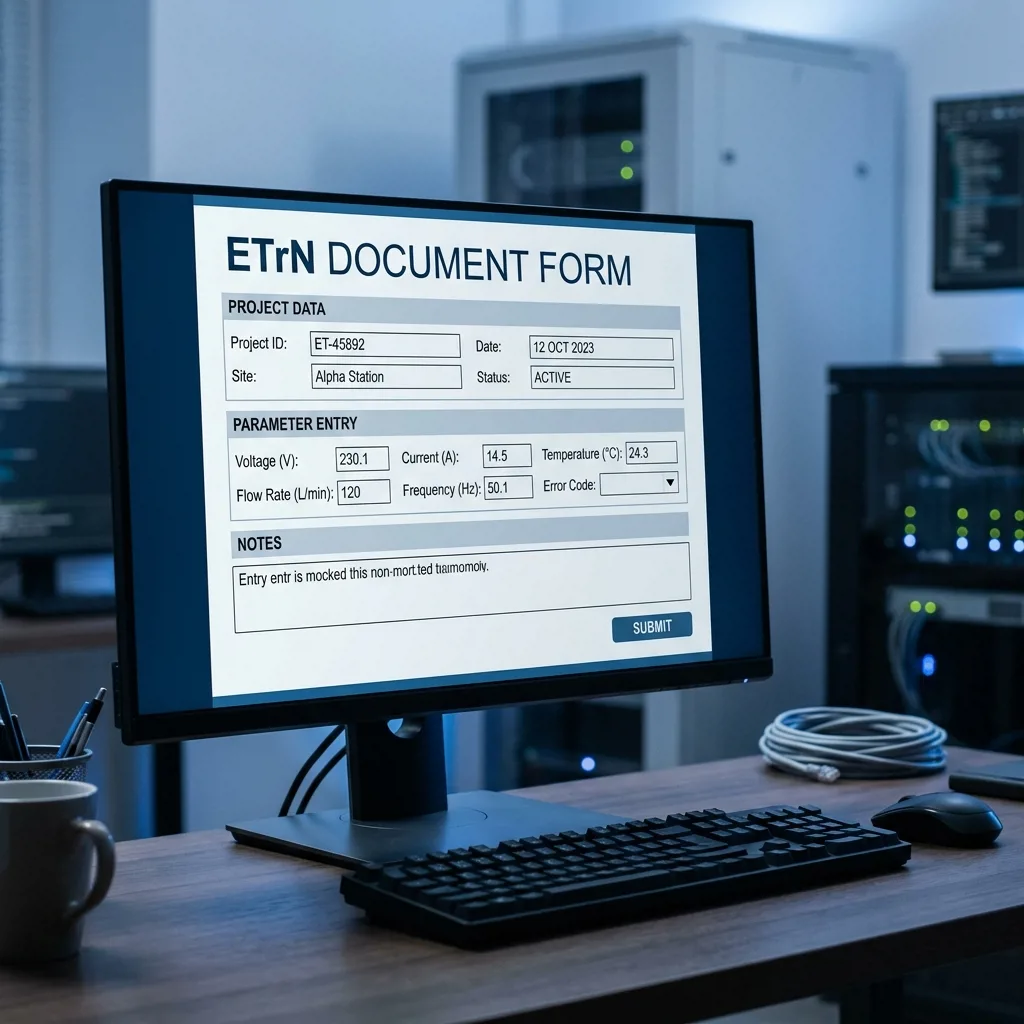Структура электронной транспортной накладной в интерфейсе системы