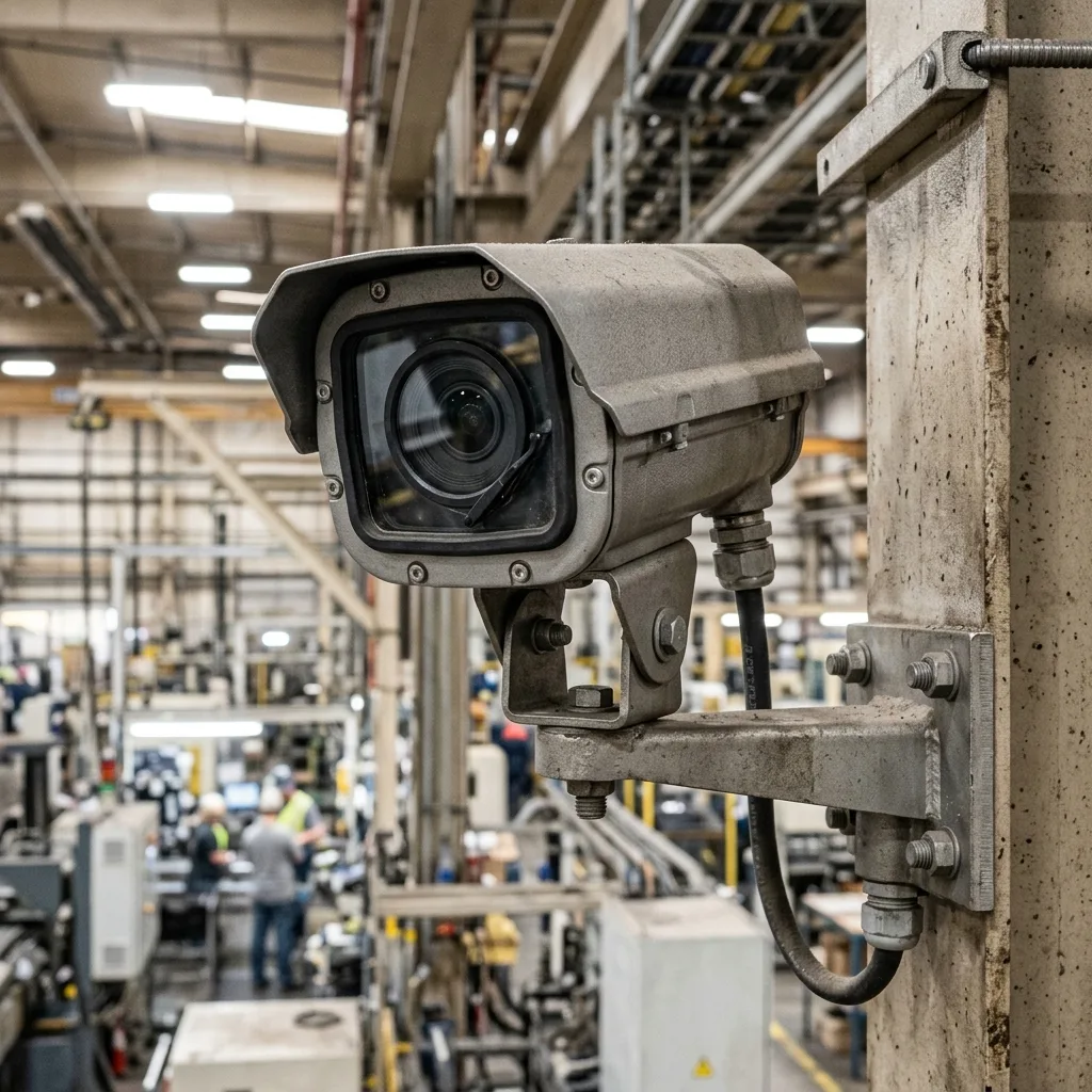 Промышленная IP-камера видеонаблюдения для цеха