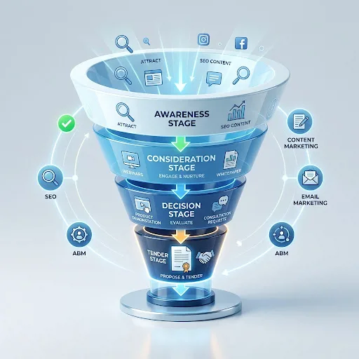 Воронка продаж B2B и SEO-контент для каждого этапа