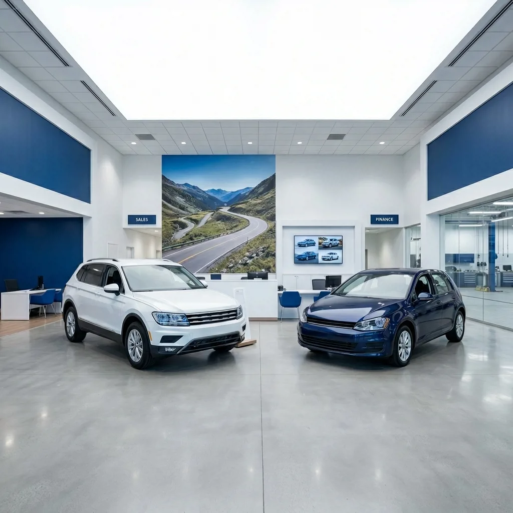 График роста позиций для дилерского центра Volkswagen