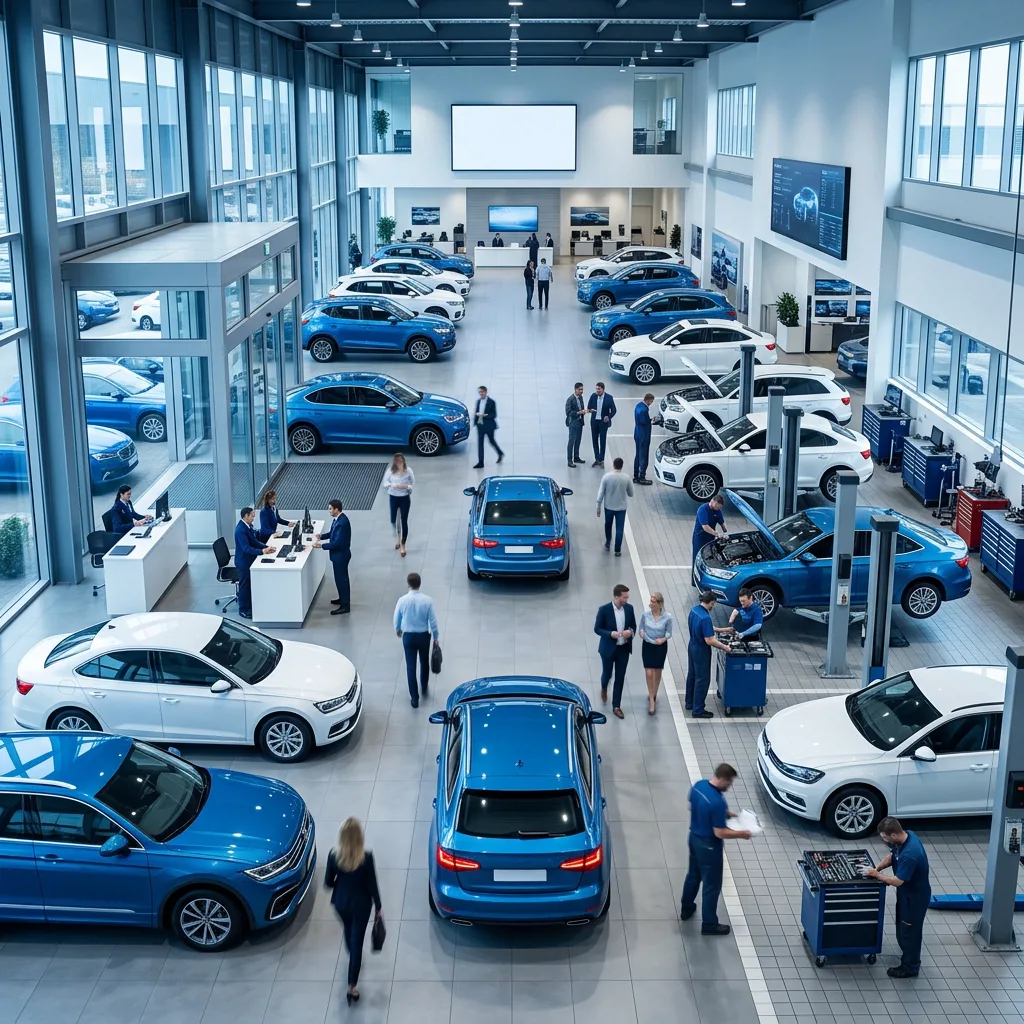 График роста трафика дилерского центра Volkswagen