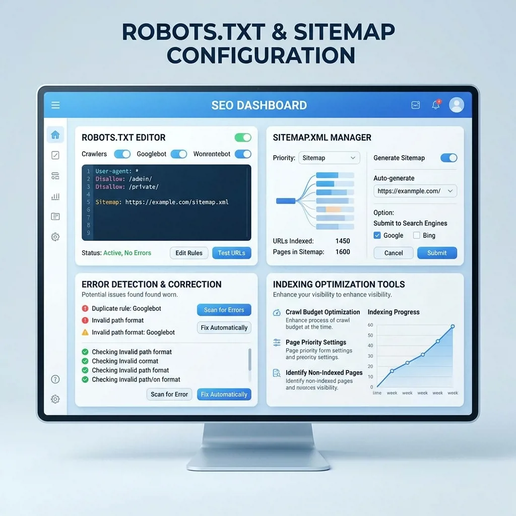 Настройка индексации сайта через robots.txt и карту сайта
