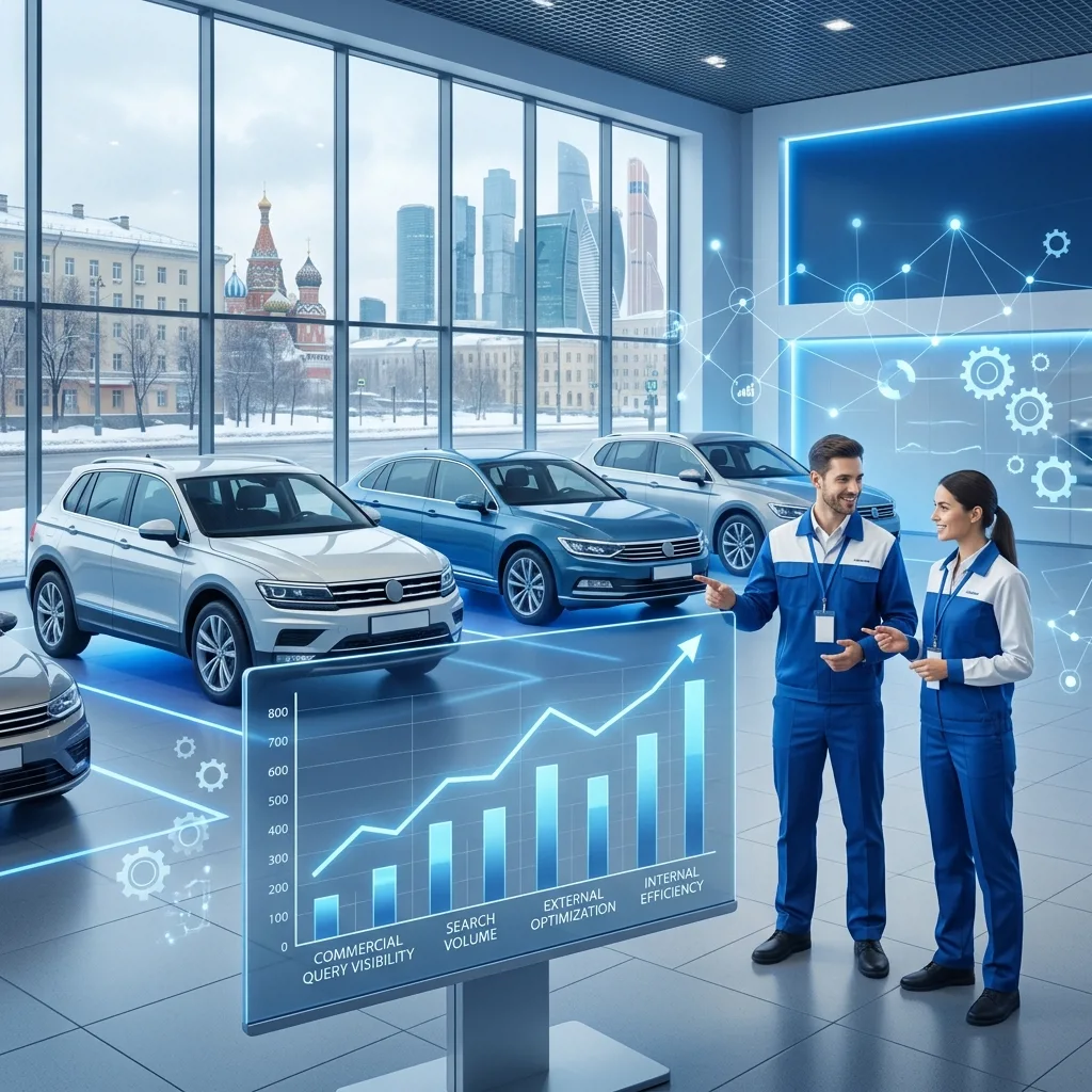 Динамика роста SEO-трафика автодилера