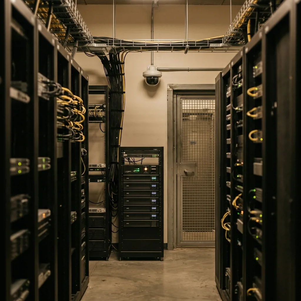 Серверная с видеорегистратором в банке
