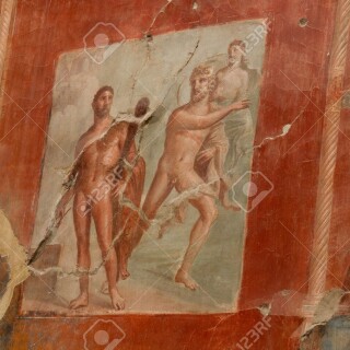 11567041-ancient-roman-painting-in-pompeii-campania-italy-Stock-Photo