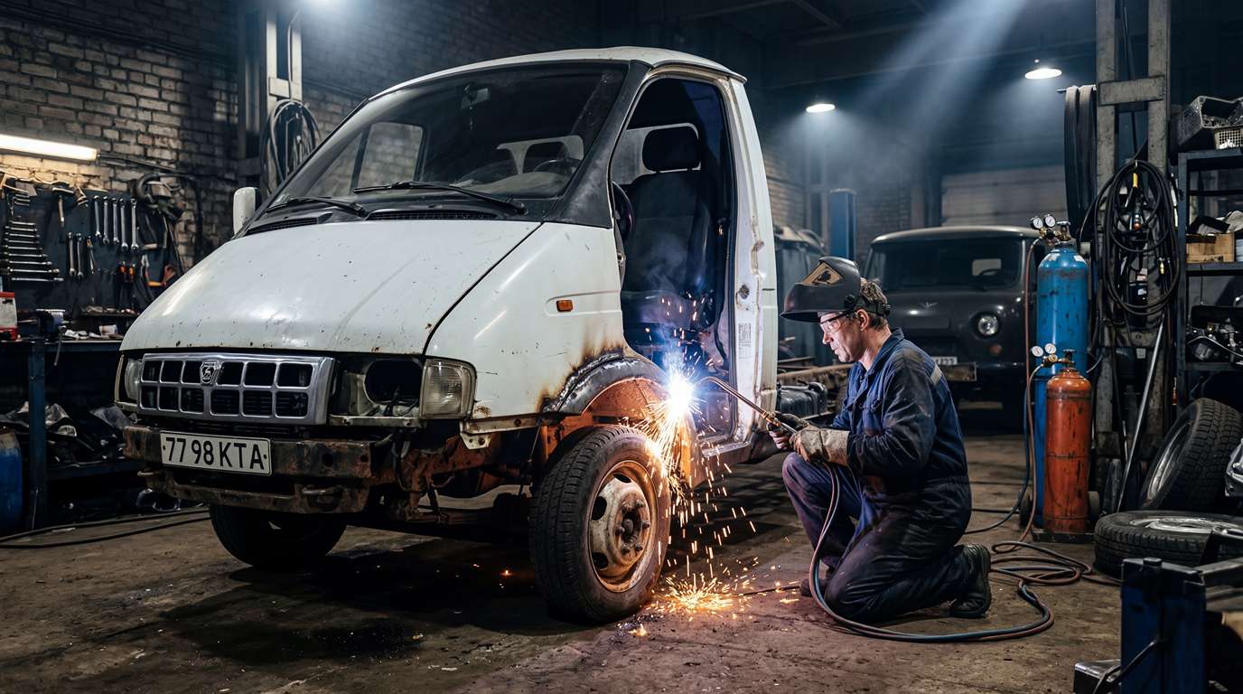 замена порогов газель