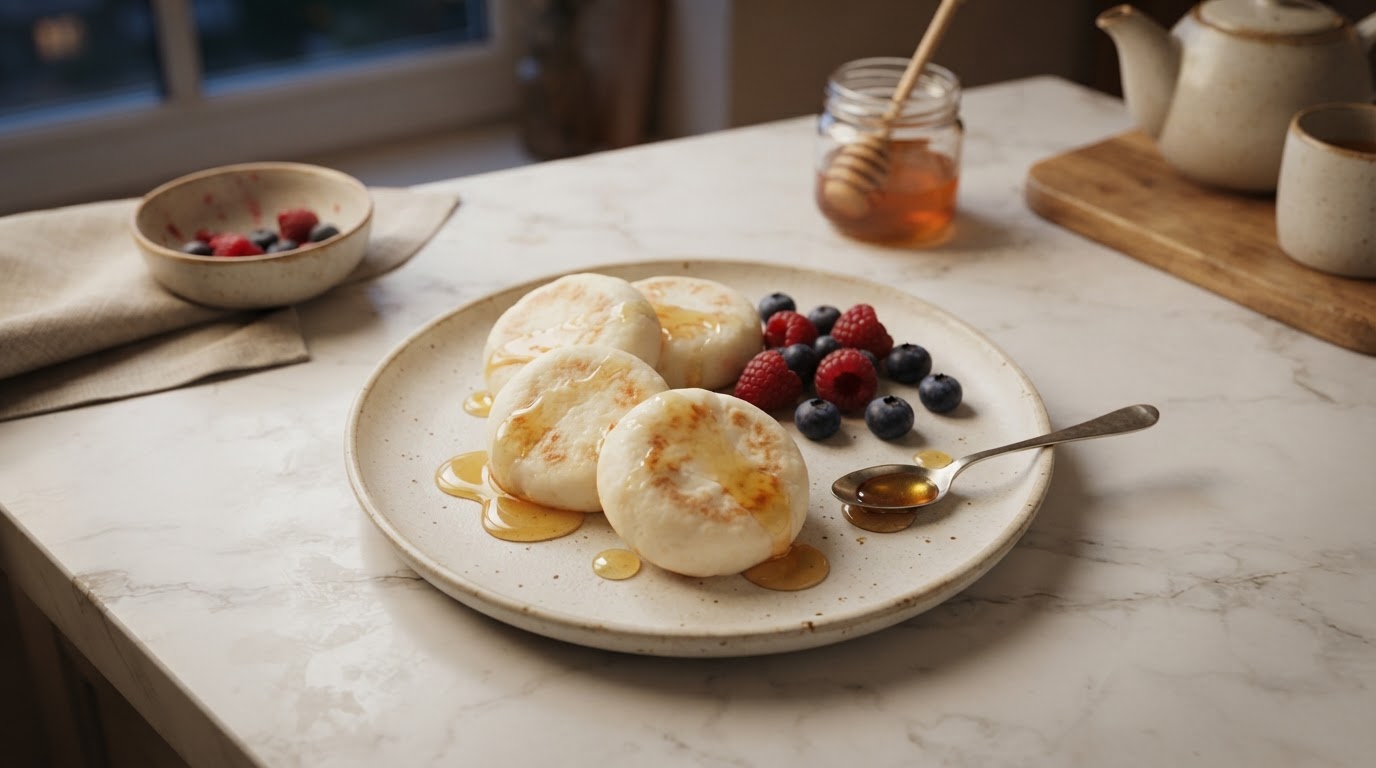 Паровые творожные облака с медом