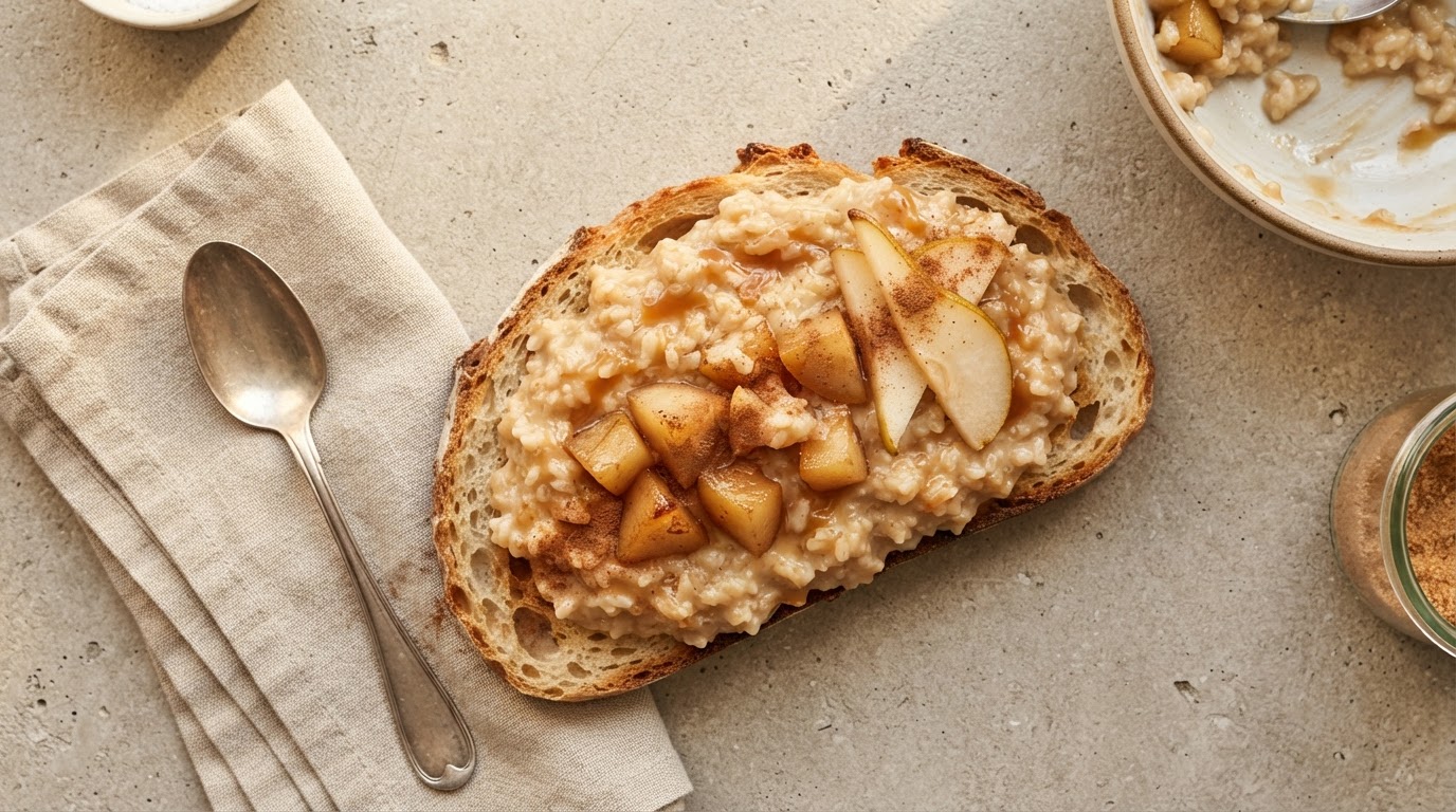 Рисовая каша на кокосовом молоке с томленой грушей