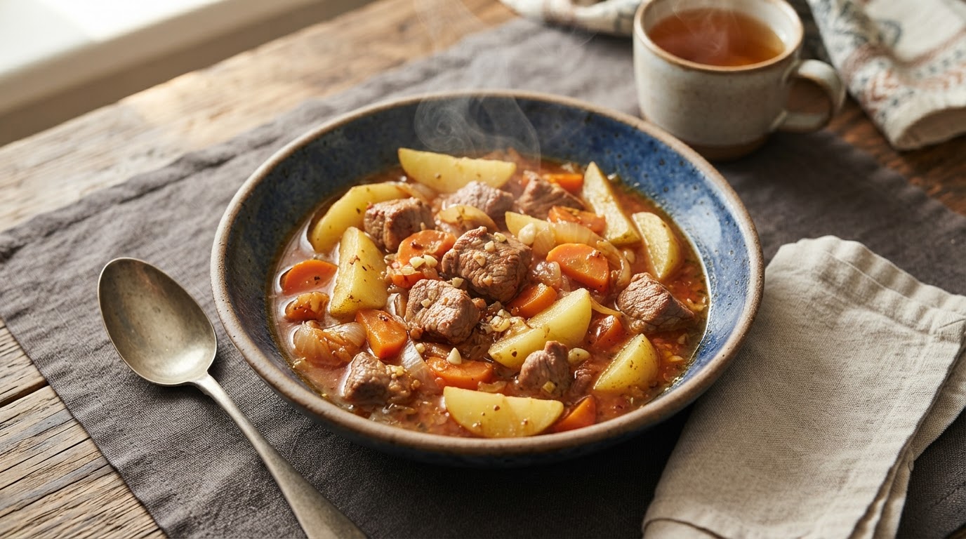 Свиное рагу 'Деревенский уют' с картофелем