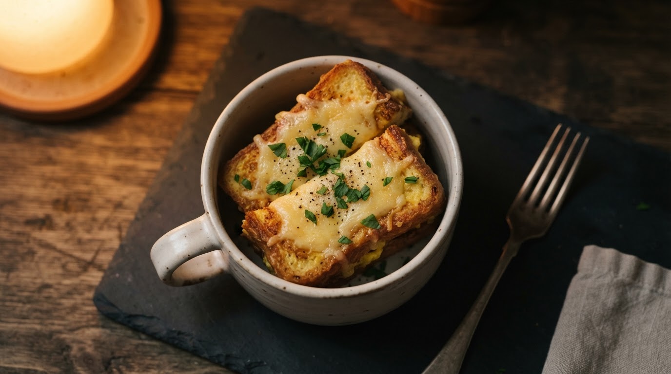 Сырные гренки с яйцом «Ночной дозор»