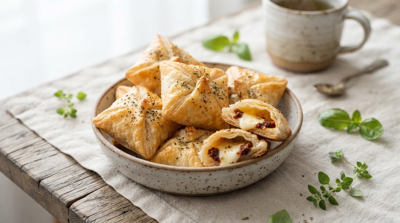 Сырные «Ракушки» с вялеными томатами