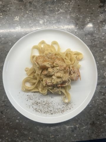 Паста с креветками