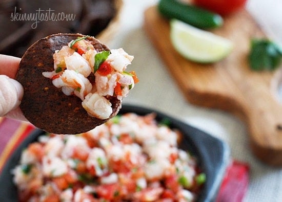 Мексиканская сальса с креветками