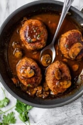 Домашний солсбери-стейк с грибами