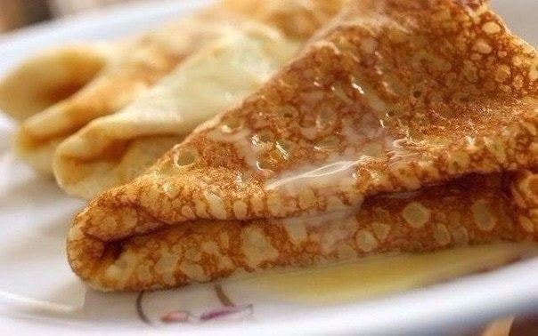 Заварные блины на молоке