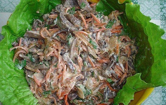 Слоеный салат с печенью