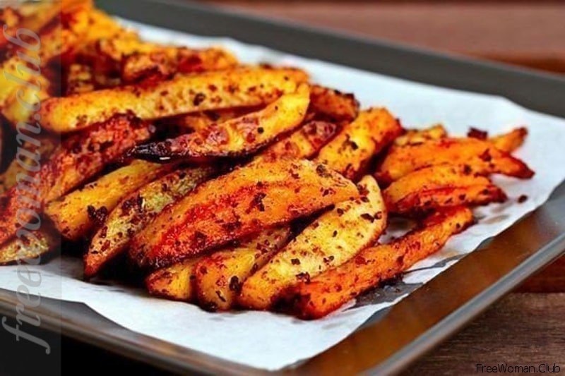 Ароматный картофель фри в духовке