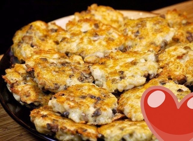 Котлеты из курицы и грибов