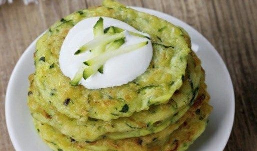 Кабачковые оладьи с отрубями