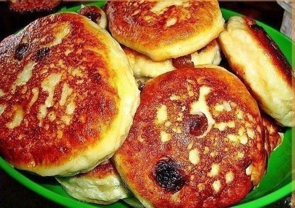 Оладушки на кефире с манкой
