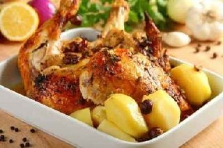 Куриное филе запеченное с яблоками