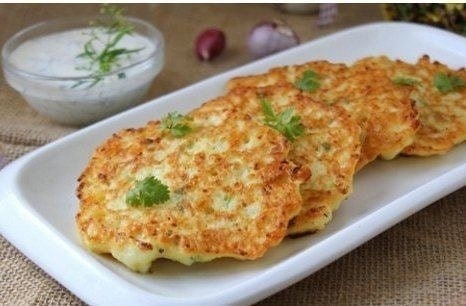 Диетические куриные оладьи на кефире