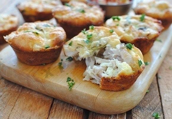 Куриные маффины с шампиньонами