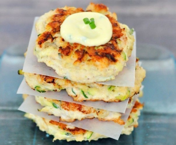 Куриные оладьи с цукини