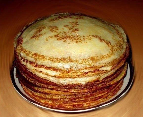 Блины из бутылки