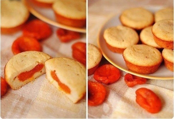 Кексики с курагой