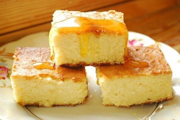 Творожная запеканка с бананом без муки и сахара